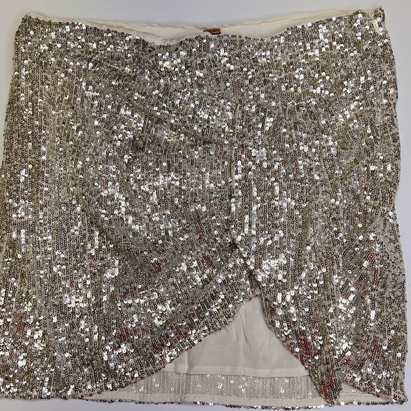 Free People Sian Sequin Mini Skirt - Picture 3 of 6